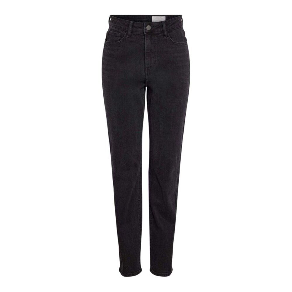 Noisy May Womens/Ladies High Waist Mom Jeans / Black Denim